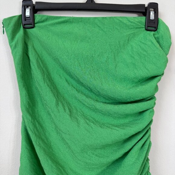 SNDYS x Molly King Nobu Mini Dress Womens 6 Green Strapless Ruched Revolve Party - Picture 8 of 16